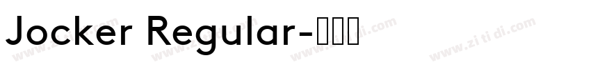 Jocker Regular字体转换